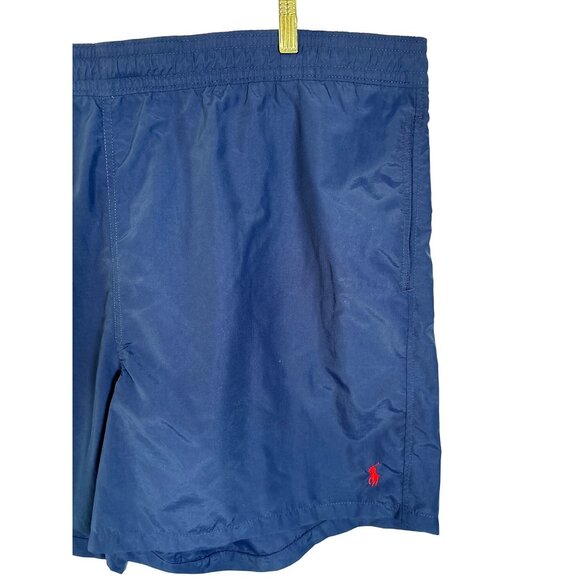 Ralph Lauren Polo Mens Swim Trunks Size 3X BIG Navy Red Swim Cruise Resort EUC - Picture 2 of 9